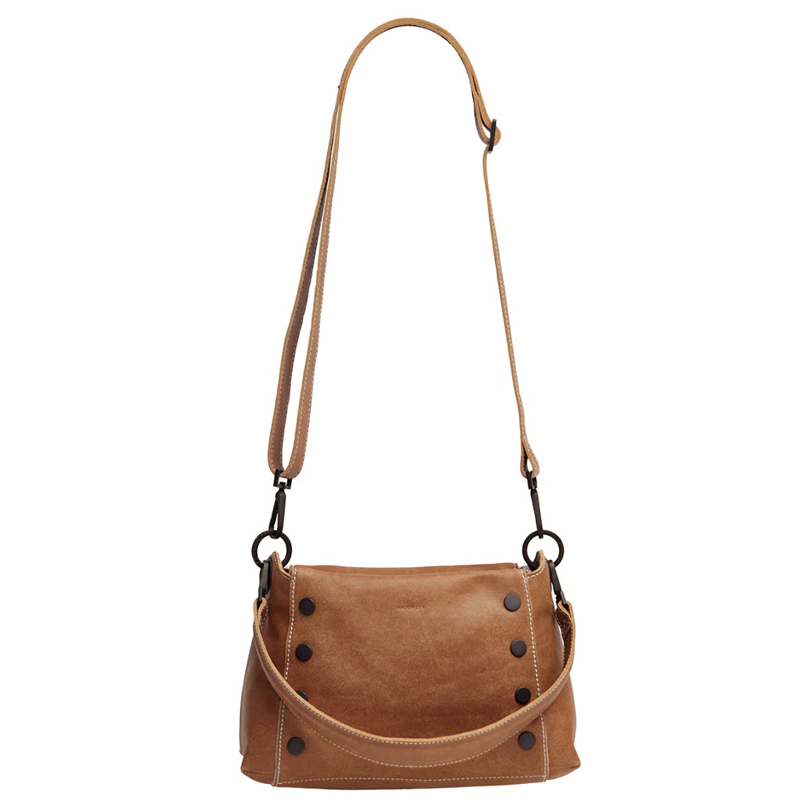 Hammitt Bryant Medium Bag, Saddle Brown and Bronze Hardware