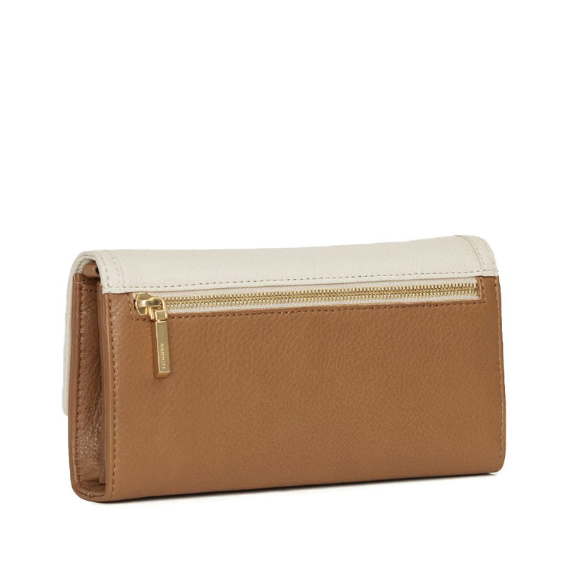 Hammitt AJ Crossbody Clutch, CafÃƒÂ© au Lait and Brushed Yellow Gold Tone Hardware