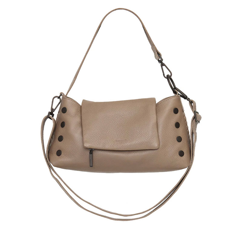 Hammitt VIP Satchel Shoulder Bag, Echo Taupe and Bronze
