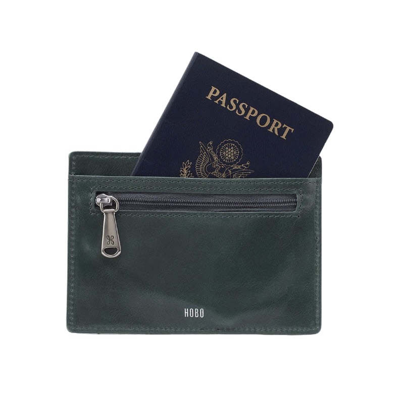 HOBO Euro Slide Card Case, Sage Leaf