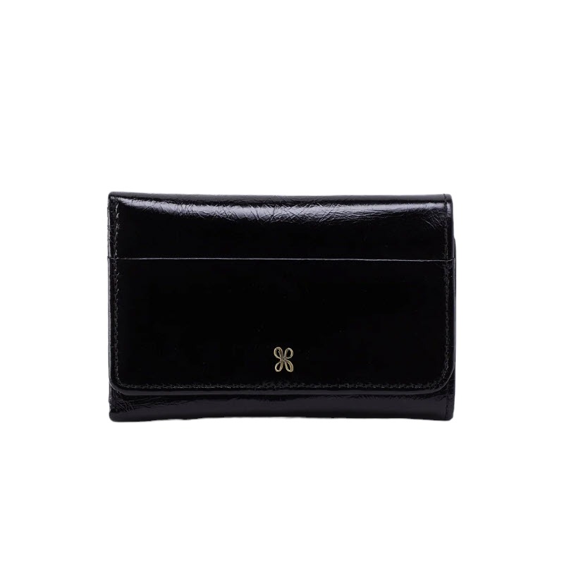HOBO Jill Trifold Wallet, Black