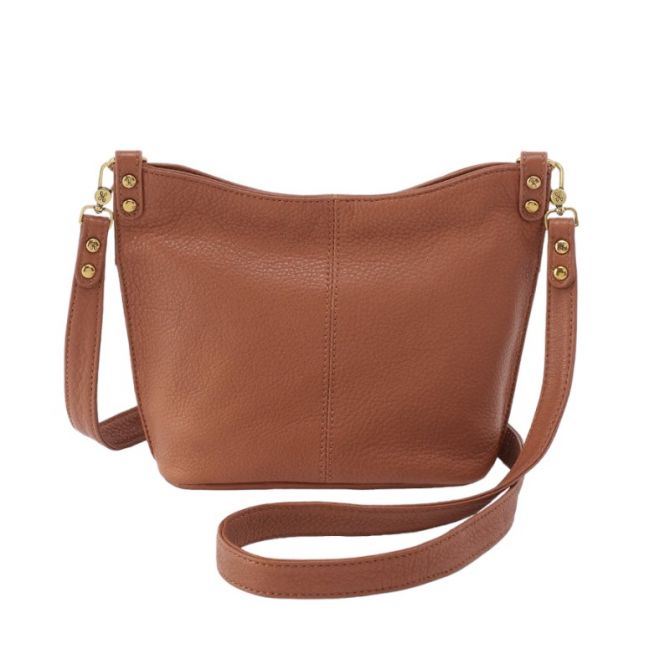 HOBO Pier Small Crossbody Cognac