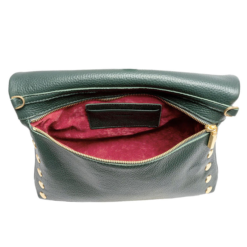 Hammitt VIP Large Shoulder Bag, Grove Green and Brushed Gold Hardware
