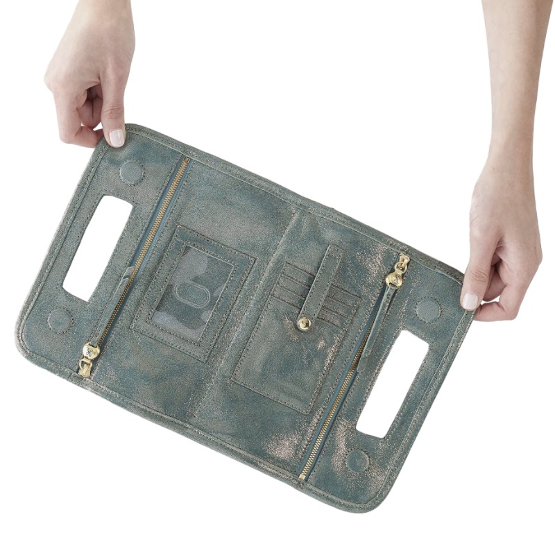 HOBO Ace Clutch, Evergreen Shimmer