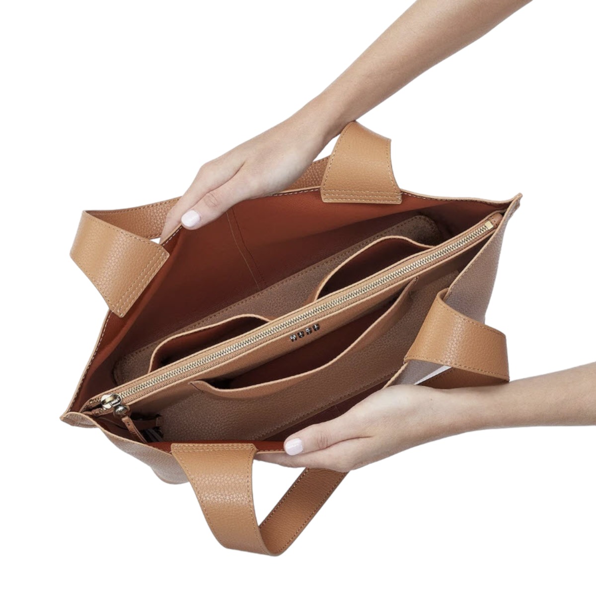 HOBO Vida Tote, Biscuit in Micro Pebbled Leather