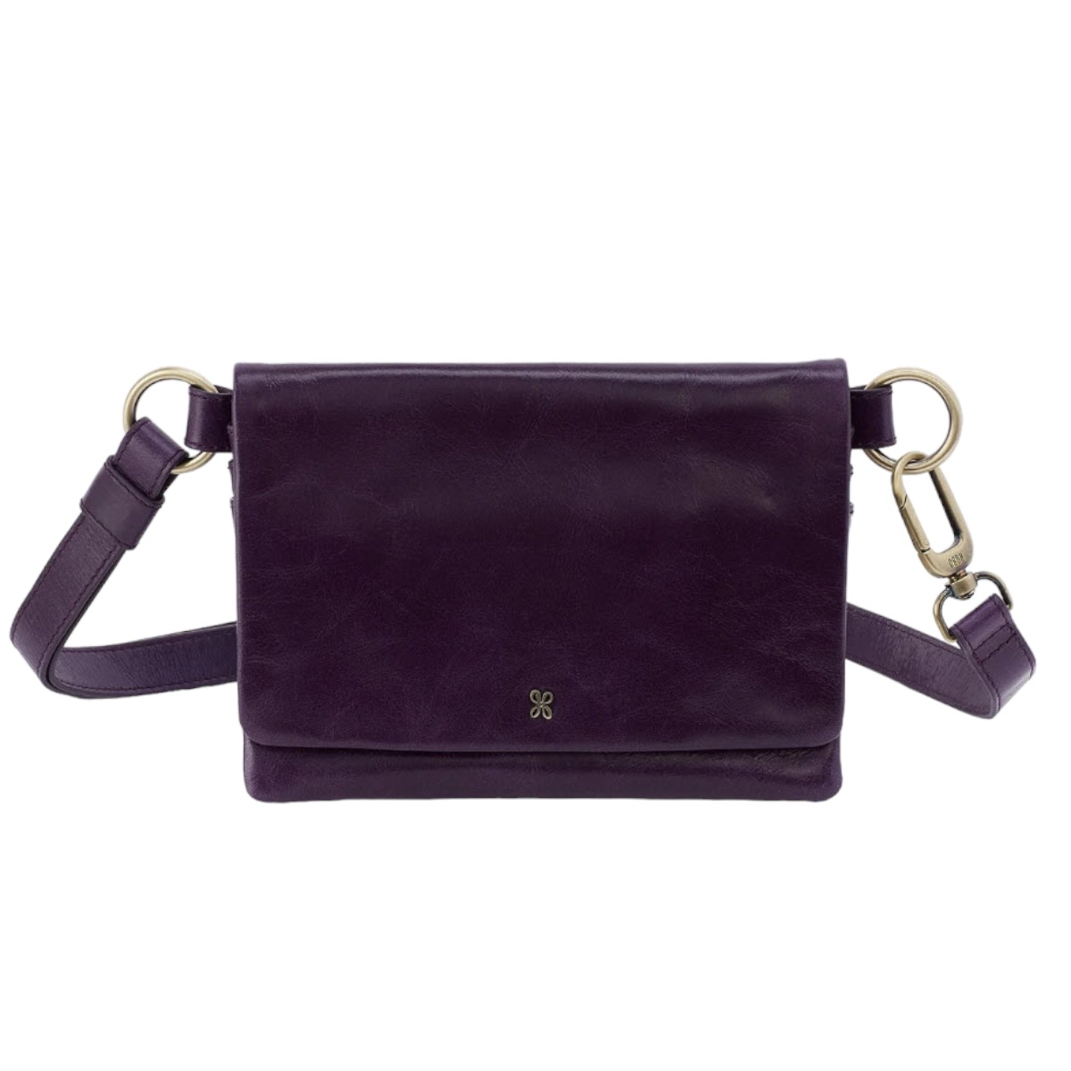 HOBO Winn Belt Bag, Deep Purple in Polished Leather