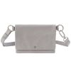 HOBO Winn Belt Bag, Light Grey in Polished Leather