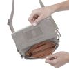 HOBO Winn Belt Bag, Light Grey in Polished Leather