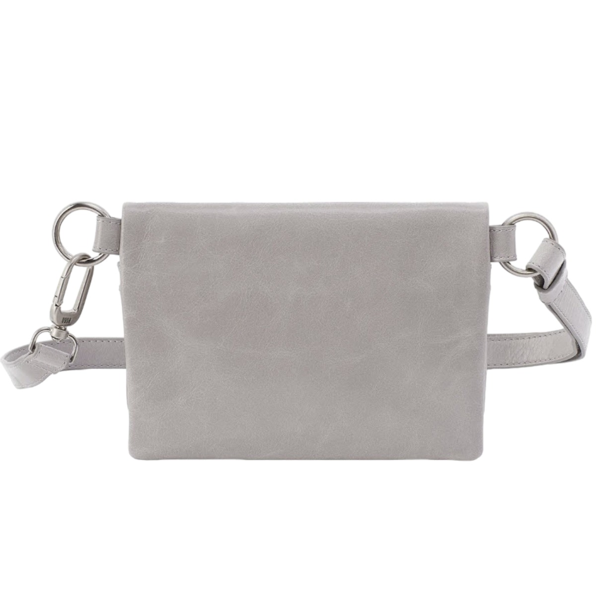 HOBO Winn Belt Bag, Light Grey in Polished Leather