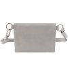 HOBO Winn Belt Bag, Light Grey in Polished Leather