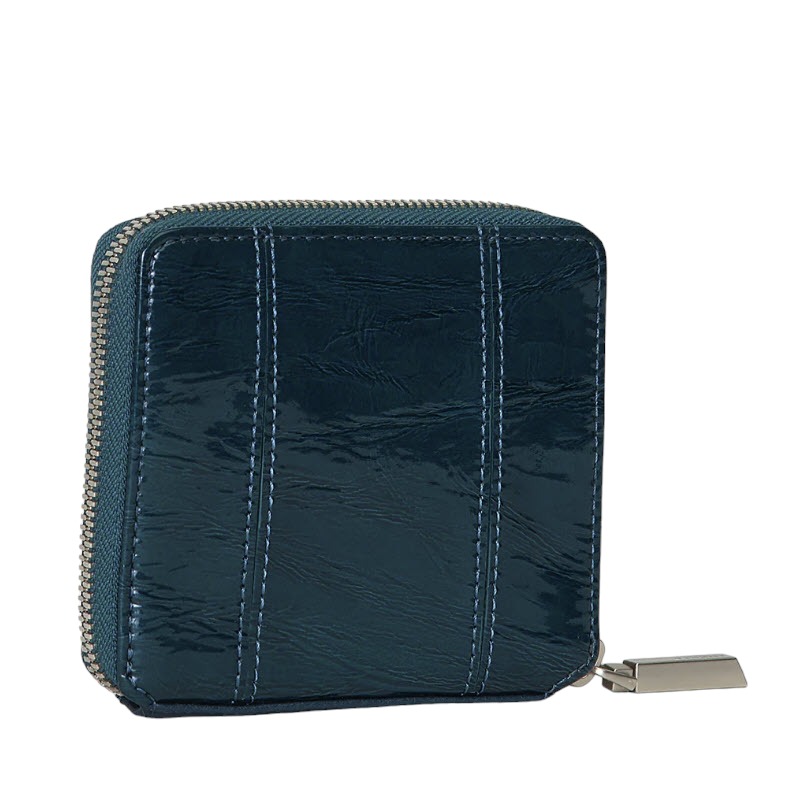 Hammitt 5 North Wallet, Dipped Teal and Brushed Silver Hardware