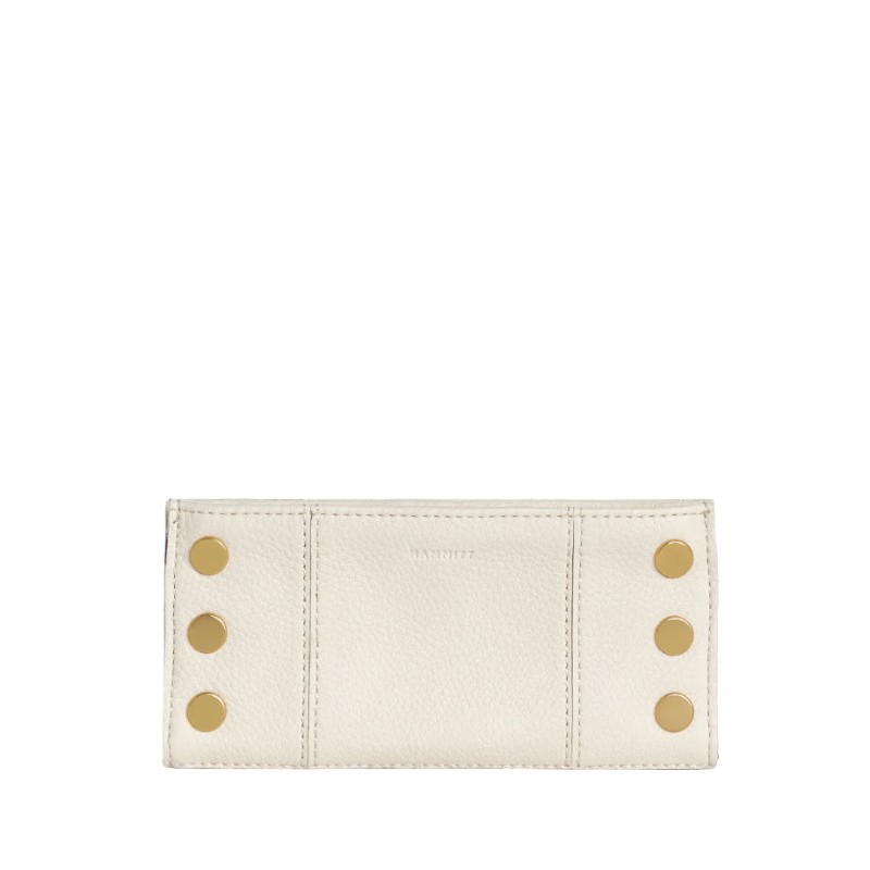 Hammitt 110 North Wallet, Calla Lily White and Brushed Yellow Gold Hardware