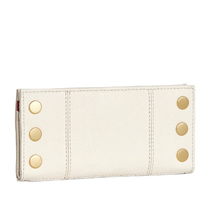 Hammitt 110 North Wallet, Calla Lily White and Brushed Yellow Gold Hardware