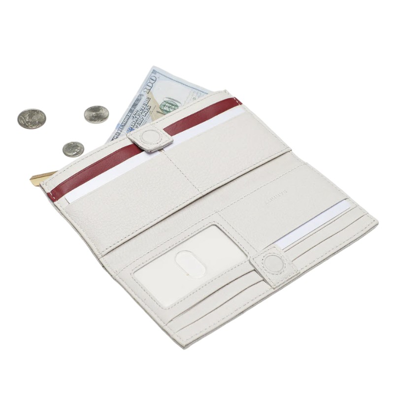 Hammitt 110 North Wallet, Calla Lily White and Brushed Yellow Gold Hardware