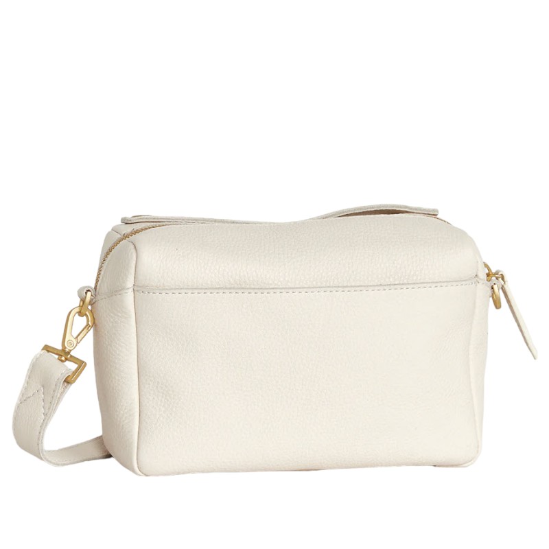 Hammitt Small Evan Crossbody, Calla Lily White and Brushed Yellow Gold Hardware