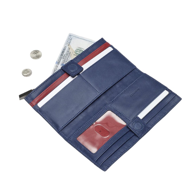 Hammitt 110 North Wallet, Vintage Navy and Gunmetal Hardware