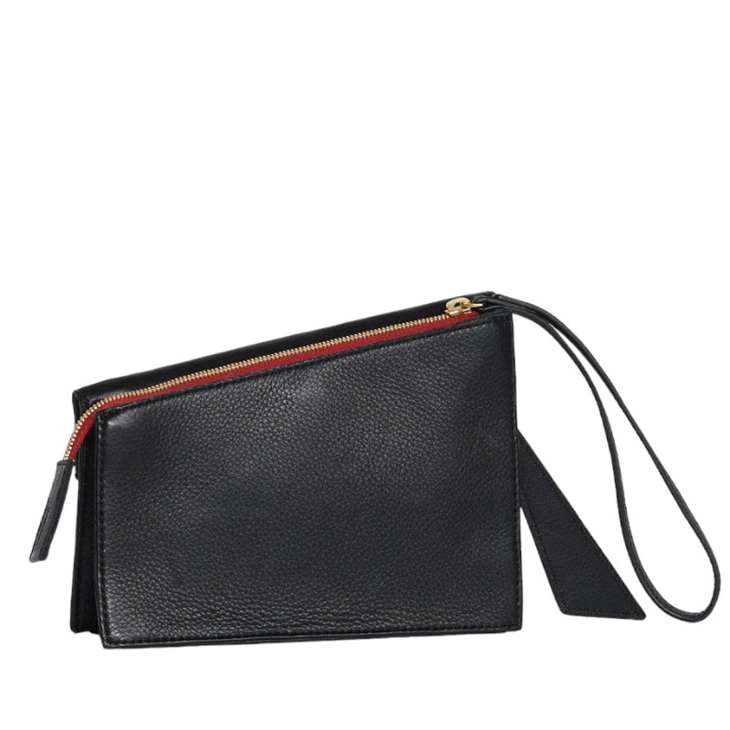 Hammitt Curtis Crossbody Bag, Black and Brushed Yellow Gold Hardware