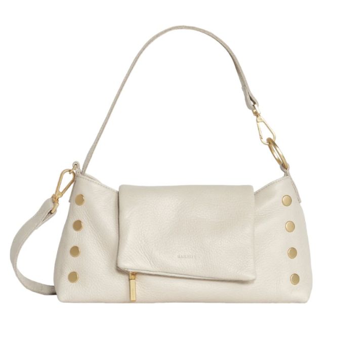 Hammitt VIP Satchel Shoulderbag, Chateau Cream and Brushed Yellow Gold Hardware