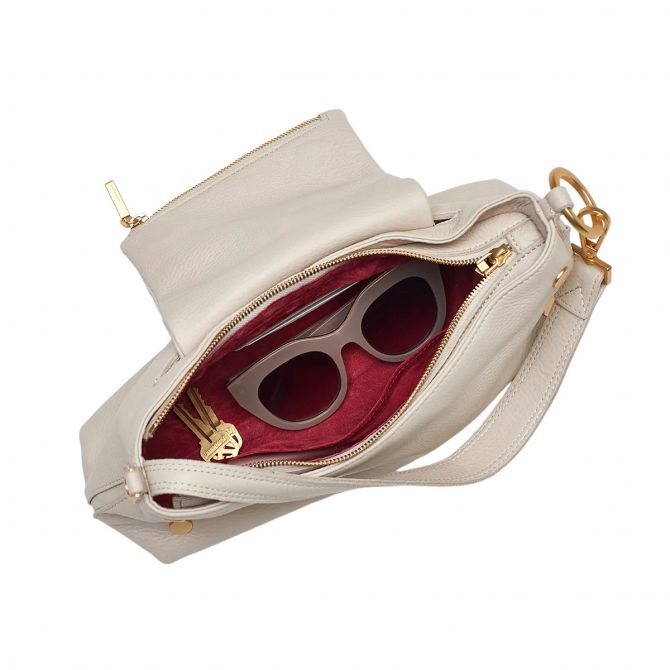 Hammitt VIP Satchel Shoulderbag, Chateau Cream and Brushed Yellow