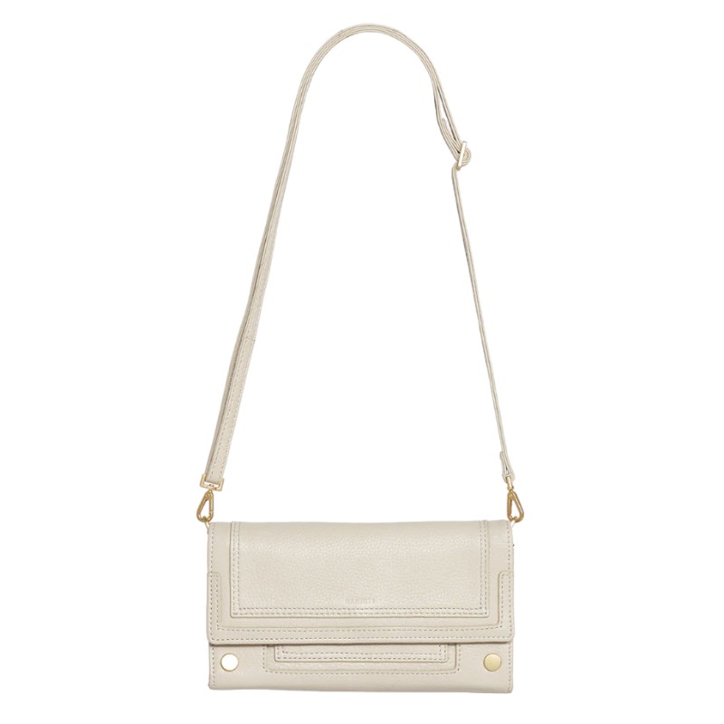 Hammitt AJ Crossbody Clutch, Chateau Cream and Brushed Yellow Gold Hardware