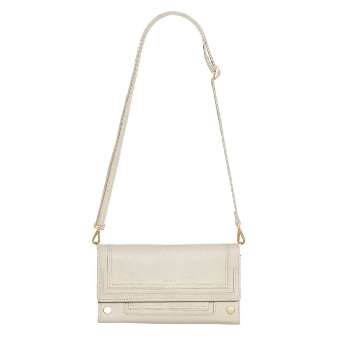 Hammitt AJ Crossbody Clutch, Chateau Cream and Brushed Yellow Gold Hardware