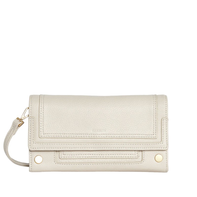 Hammitt AJ Crossbody Clutch, Chateau Cream and Brushed Yellow Gold Hardware