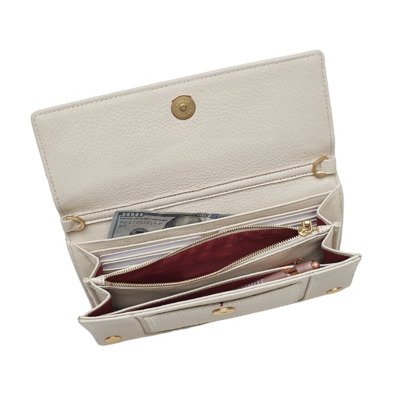 Hammitt AJ Crossbody Clutch, Chateau Cream and Brushed Yellow Gold Hardware