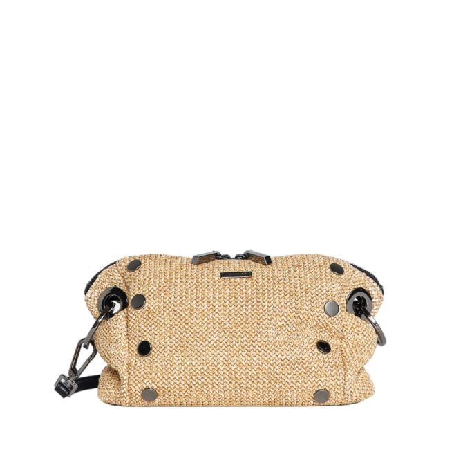 Hammitt Small Daniel Crossbody Clutch, Chaparral Raffia and