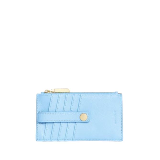Hammitt 210 West Wallet, Sea Sprite Blue and Brushed Yellow Gold Hardware