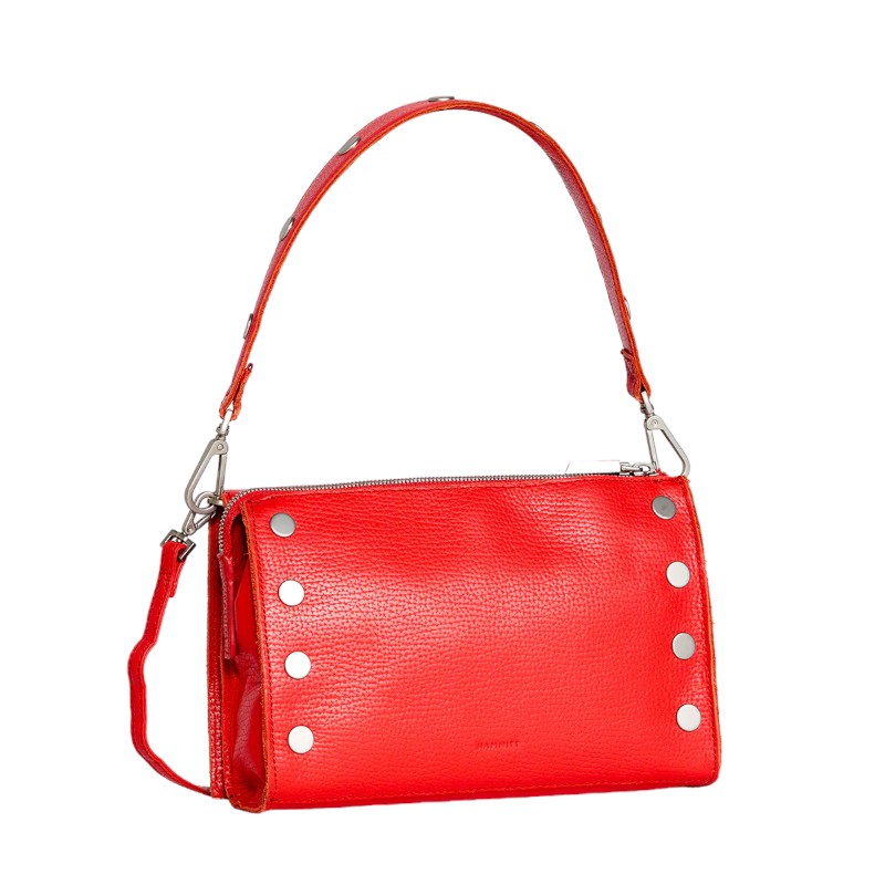 Hammitt Small Montana Clutch, Lighthouse Red and Brushed Silver Hardware