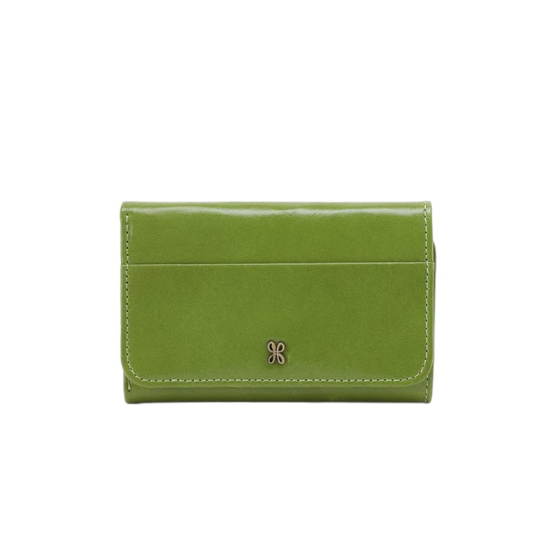 HOBO Jill Trifold Wallet, Garden Green