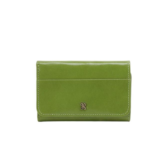 HOBO Jill Trifold Wallet, Garden Green