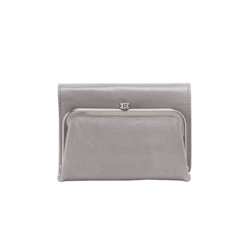 HOBO Robin Compact Wallet, Light Grey