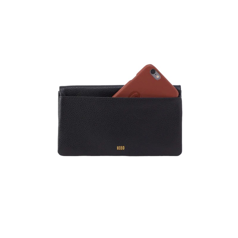 HOBO Lumen Continental Wallet, Black
