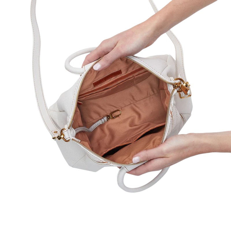 HOBO Sheila Medium Satchel, White Stripe