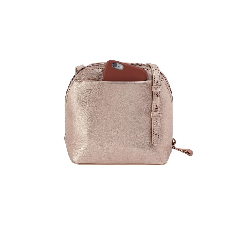 HOBO Nash Crossbody, Pink Gold Metallic