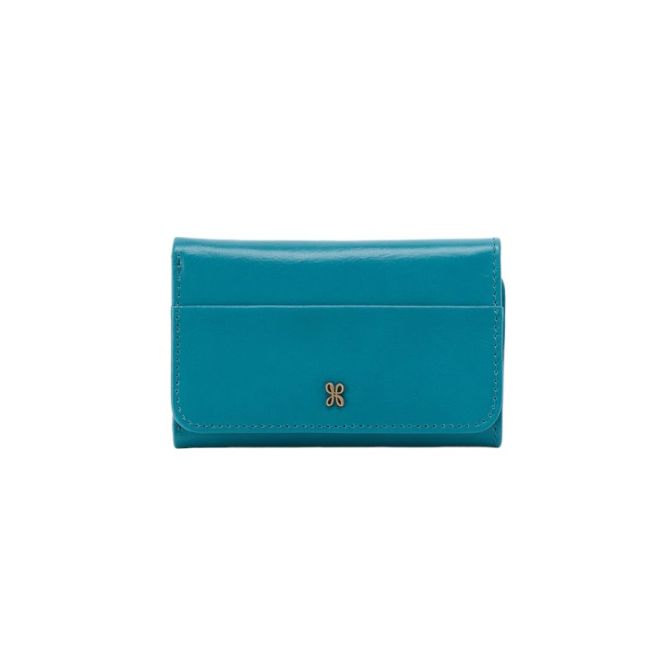HOBO Jill Trifold Wallet, Biscayne Blue