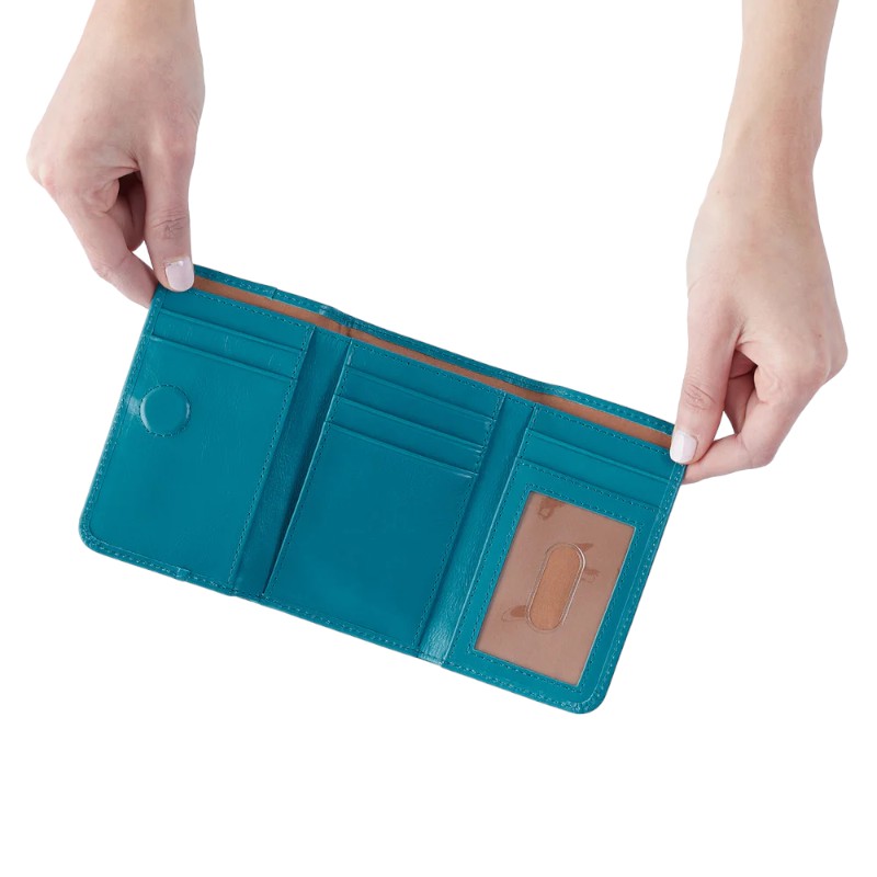 HOBO Jill Trifold Wallet, Biscayne Blue