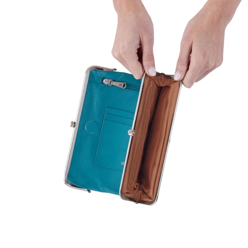 HOBO Lauren Clutch Wallet, Biscayne Blue