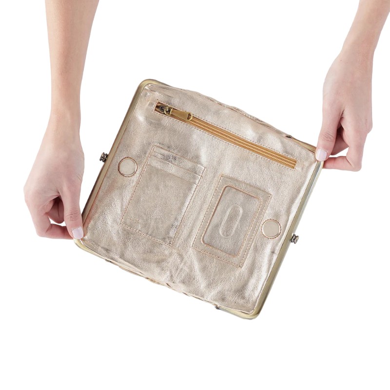 HOBO Lauren Clutch Wallet, Gold