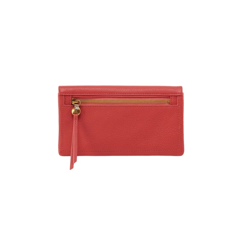HOBO Lumen Continental Wallet, Red Clay