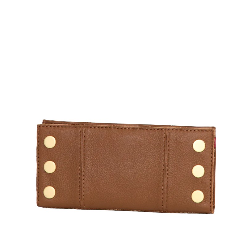 Hammitt 110 North Wallet, Mahogany Pebble and Brushed Yellow Gold Hardware