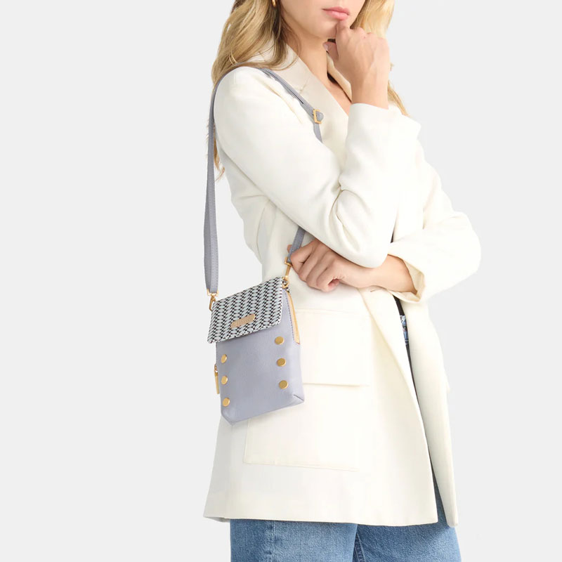 Hammitt VIP Mobile Crossbody, Gallery Row and Brushed Yellow Gold Hardware