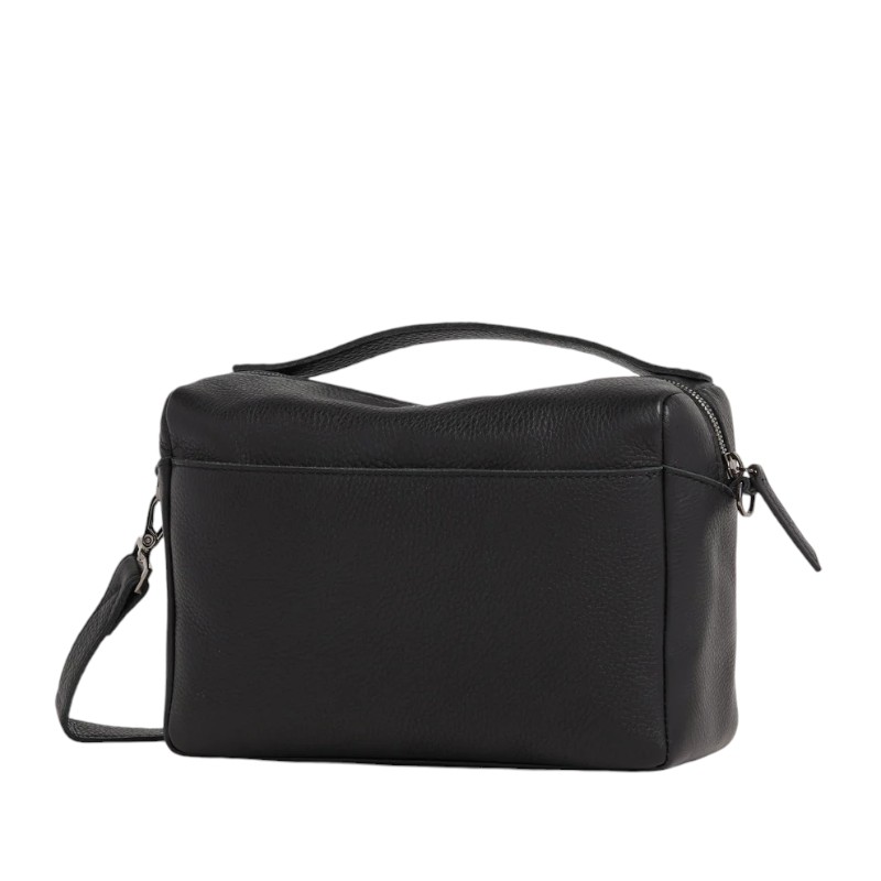 Hammitt Evan Medium Crossbody, Black and Gunmetal Hardware