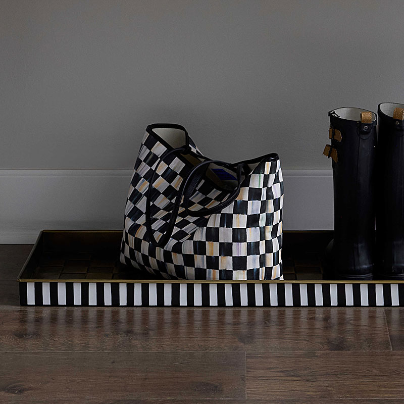 MacKenzie-Childs Courtly Check Marche Medium Tote