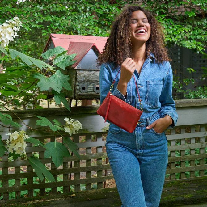 HOBO Darcy Crossbody, Brick | VI-35810BRCK | Borsheims