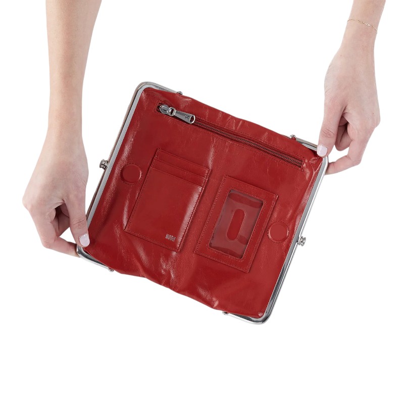 HOBO Lauren Clutch Wallet, Brick