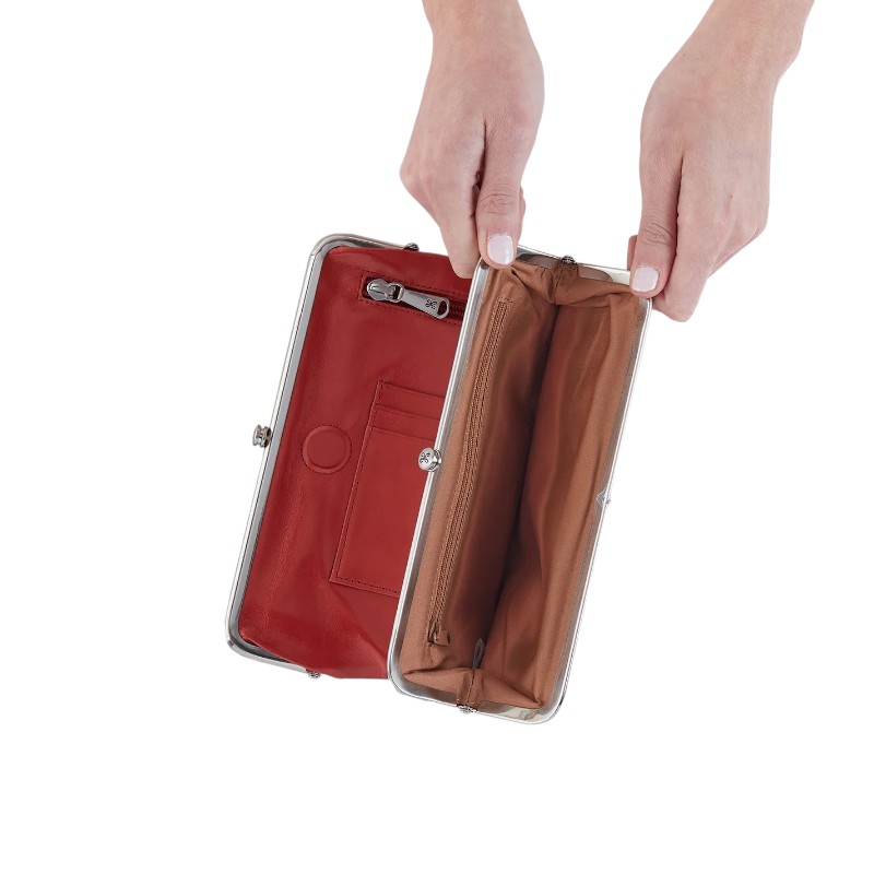 HOBO Lauren Clutch Wallet, Brick