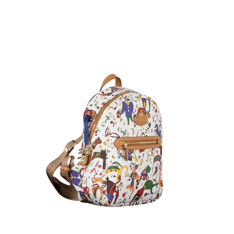 Piero Guidi Magic Circus Zaino Backpack, White