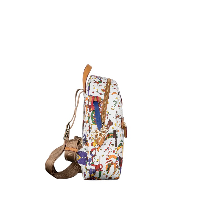 Piero Guidi Magic Circus Zaino Backpack, White